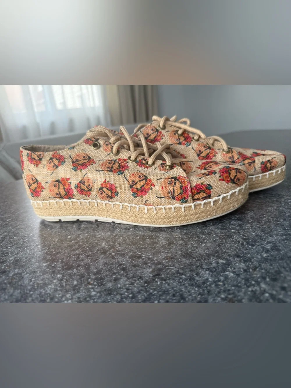 Riviera Corazon Calzados Frida Kahlo Espadrille - size 9